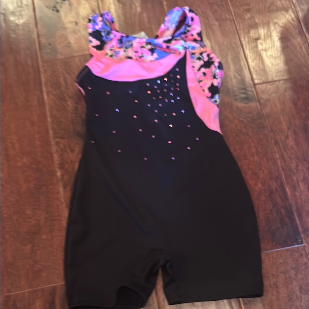 Danskin Multicolor Leotard with Pink and Black